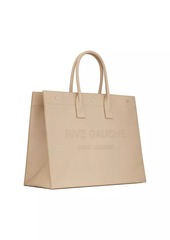 Yves Saint Laurent Rive Gauche Large Tote Bag in Vegetable-tanned Leather