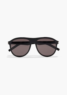 Yves Saint Laurent Saint Laurent - Aviator-style acetate sunglasses - Black - OneSize