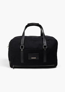 Yves Saint Laurent Saint Laurent - Leather-paneled canvas weekend bag - Black - OneSize