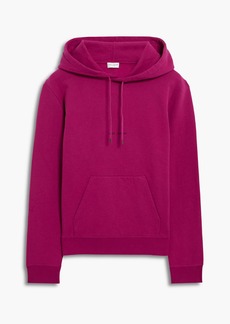 Yves Saint Laurent Saint Laurent - Printed cotton-fleece hoodie - Purple - M