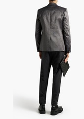 Yves Saint Laurent Saint Laurent - Silk-blend shantung blazer - Gray - IT 50