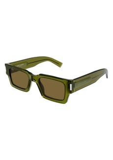 Yves Saint Laurent Saint Laurent 50mm Rectangular Sunglasses