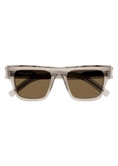 Yves Saint Laurent Saint Laurent 51mm Rectangular Sunglasses