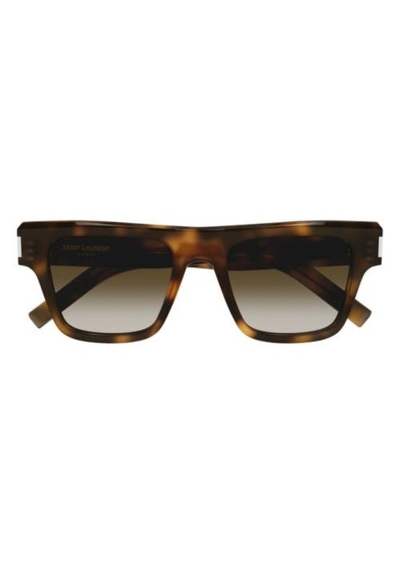 Yves Saint Laurent Saint Laurent 51mm Rectangular Sunglasses
