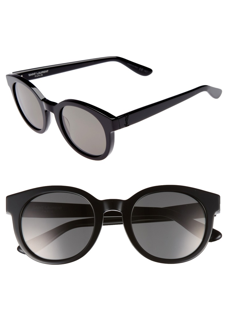 saint laurent 53mm round sunglasses