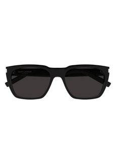 Yves Saint Laurent Saint Laurent 56mm Rectangular Sunglasses