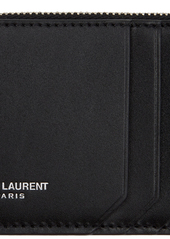 Yves Saint Laurent Saint Laurent Black Fragment Zipped Card Holder