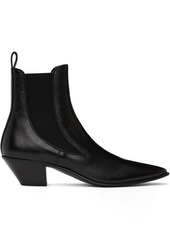 Yves Saint Laurent Saint Laurent Black Graphic Chelsea Boots