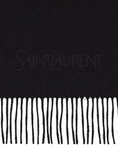 Yves Saint Laurent Saint Laurent Embroidered Cashmere Scarf