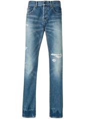 Yves Saint Laurent faded denim jeans