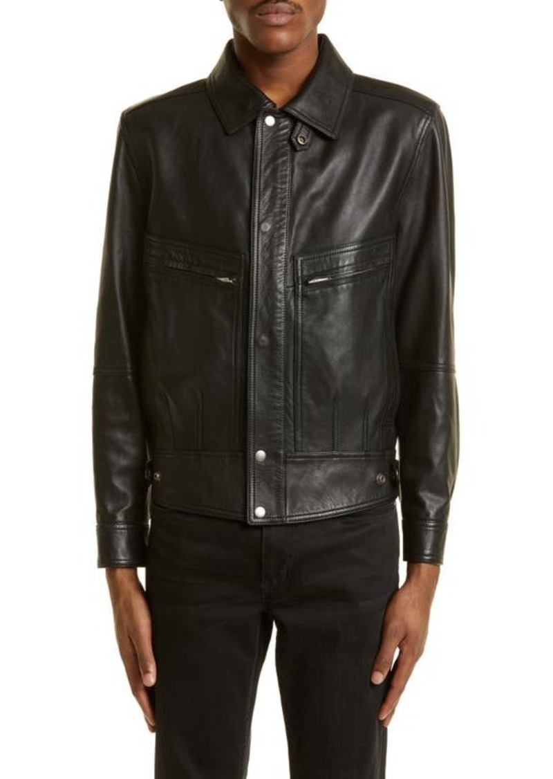 Yves Saint Laurent Saint Laurent Lambskin Leather Jacket