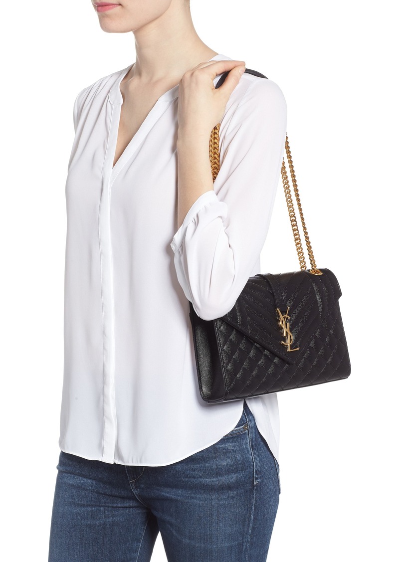 ysl large cassandre calfskin shoulder bag