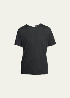Yves Saint Laurent Saint Laurent Men's Embroidered Logo Crewneck T-Shirt