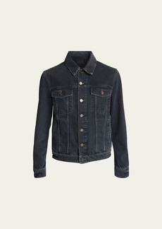 Yves Saint Laurent Saint Laurent Men's Faded Denim Jacket
