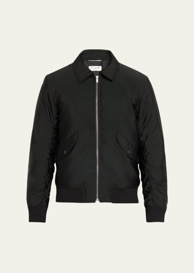 Yves Saint Laurent Saint Laurent Men's Faille Bomber Jacket