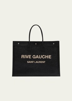 Yves Saint Laurent Saint Laurent Men's Rive Gauche Raffia Canvas Tote Bag