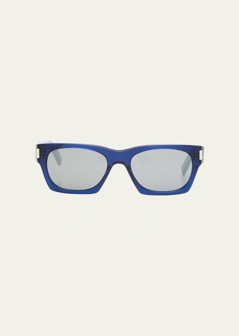 Yves Saint Laurent Saint Laurent Men's SL 4020 Rectangle Acetate Sunglasses
