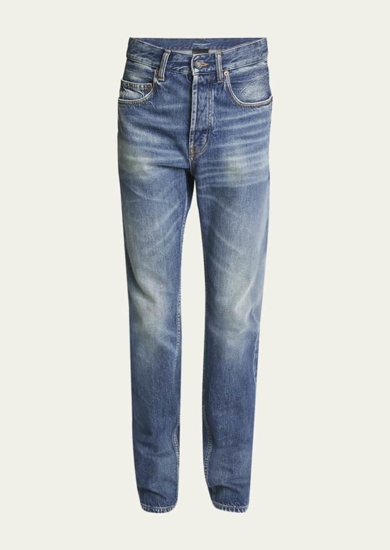 Yves Saint Laurent Saint Laurent Men's Slim-Fit Faded Jeans