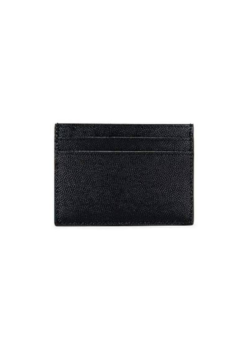 Saint Laurent Black Monogram zip credit card holder