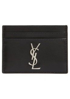 Yves Saint Laurent Saint Laurent Monogram Leather Card Case