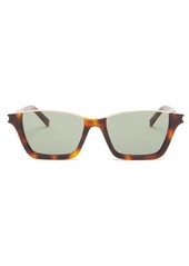 Yves Saint Laurent Saint Laurent Rectangular tortoiseshell-acetate sunglasses