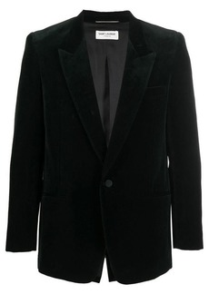 Yves Saint Laurent SAINT LAURENT Single-breasted velvet jacket