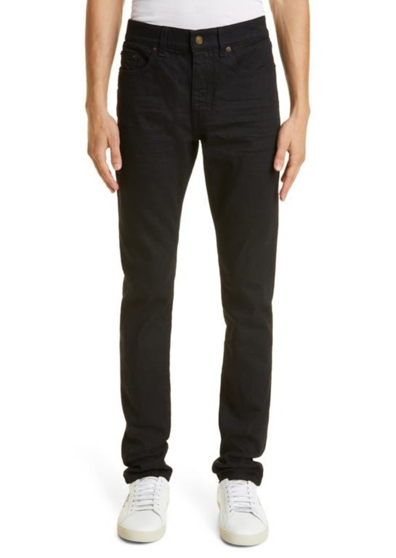 Yves Saint Laurent Saint Laurent Skinny Fit Stretch Cotton Jeans