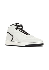 Yves Saint Laurent Saint Laurent Sl80 Mid Top Sneaker Cuir Meridiano Graine