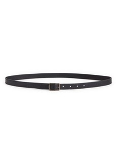 Yves Saint Laurent Saint Laurent Slim Calfskin Leather Belt
