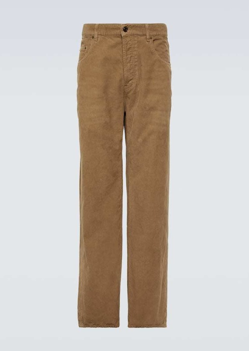 Yves Saint Laurent Saint Laurent Cotton corduroy straight pants