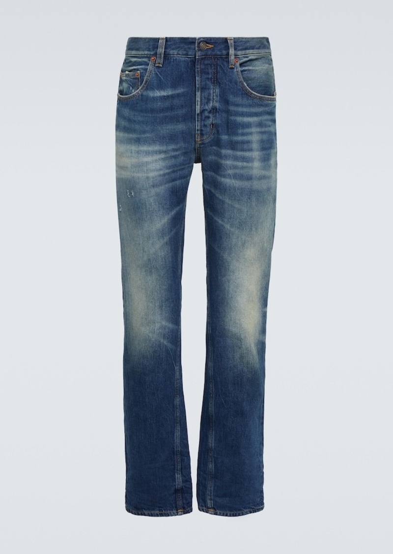 Yves Saint Laurent Saint Laurent Faded straight jeans
