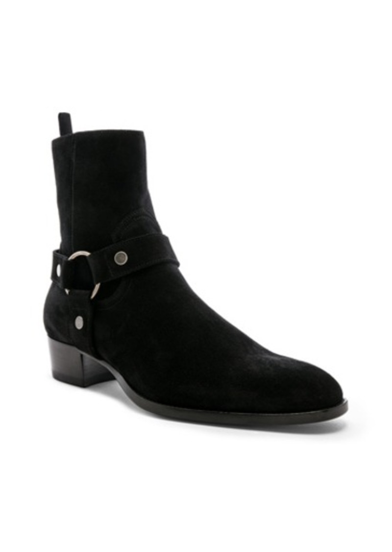 Yves Saint Laurent Saint Laurent Suede Wyatt 40 Harness Boot | Shoes