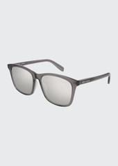 Yves Saint Laurent Saint Laurent Universal Fit Slim Mirrored Sunglasses