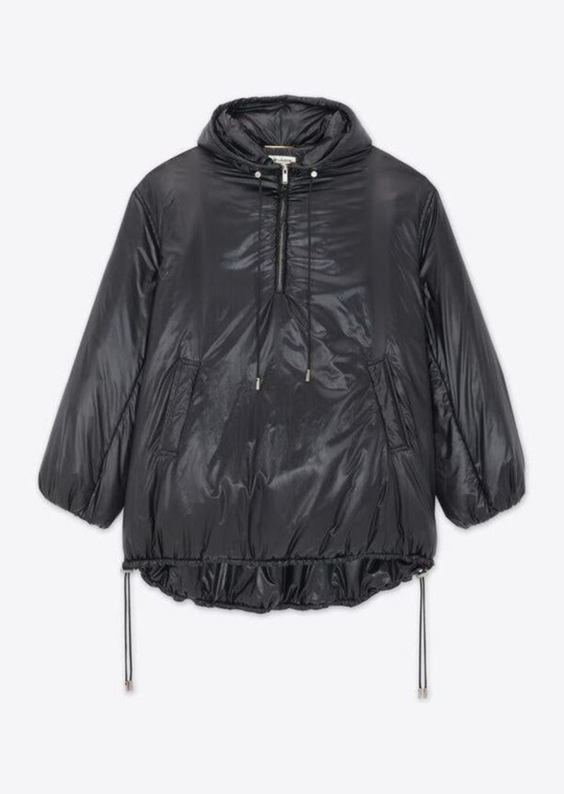 Yves Saint Laurent Saint Laurent Windbreakers Jacket With Hood And Half Zip