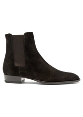 ysl suede chelsea boots