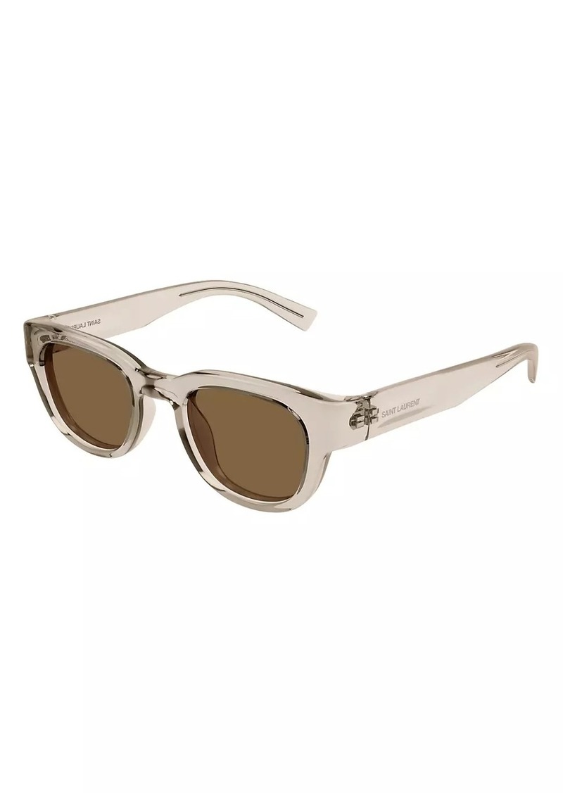 Yves Saint Laurent Script SL 675 46MM Round Sunglasses