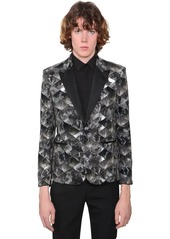 Yves Saint Laurent Sequined Cotton Velvet Evening Jacket