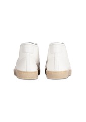 Yves Saint Laurent Sl/39 Logo Cotton Canvas Mid Top Sneaker
