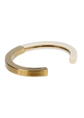 Yves Saint Laurent Square Brass & Resin Bracelet