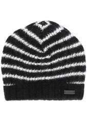 Yves Saint Laurent striped beanie hat