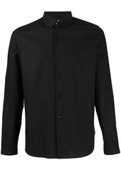 Yves Saint Laurent striped curved collar shirt