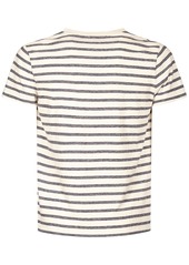 Yves Saint Laurent Striped Monogram Cotton Jersey T-shirt