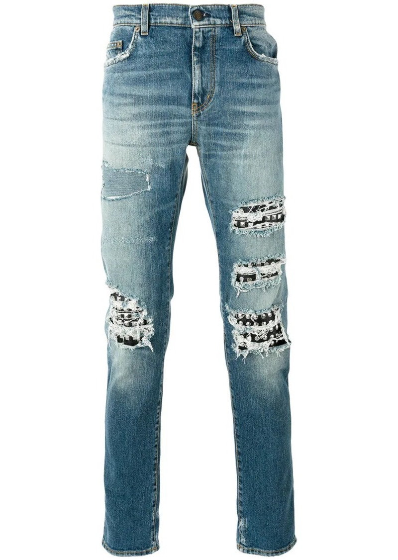 ysl ripped jeans