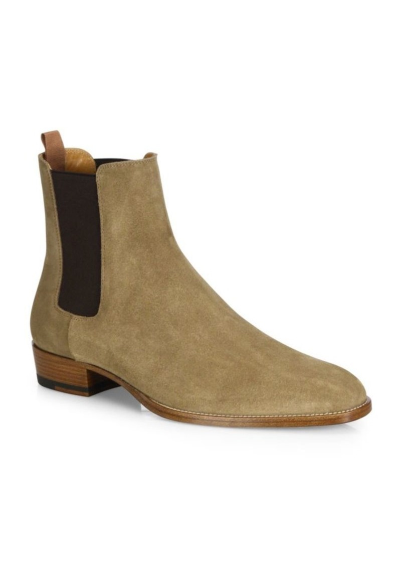 ysl suede boots