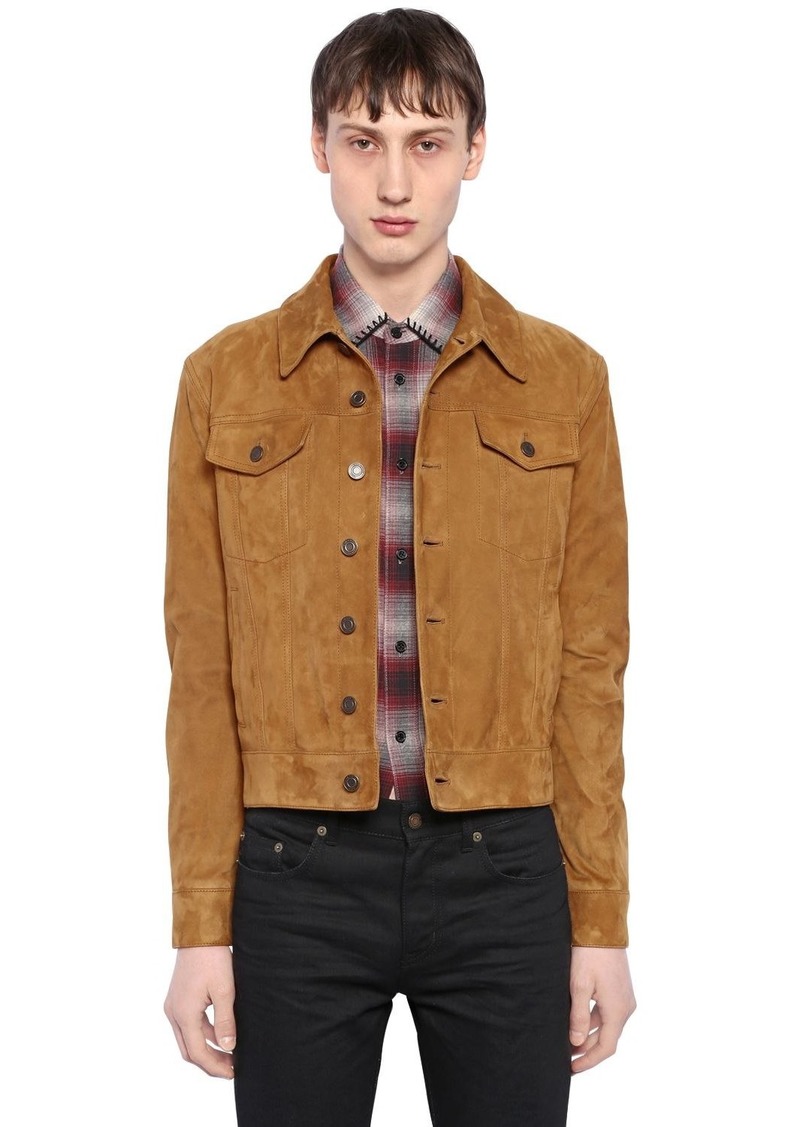 yves saint laurent suede jacket