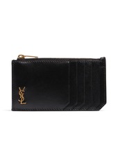 Yves Saint Laurent Tiny Cassandre Leather Card Case