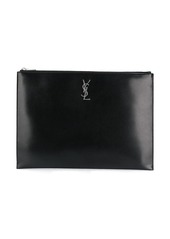 Yves Saint Laurent logo clutch bag