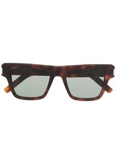 Yves Saint Laurent tortoiseshell-effect square-frame sunglasses