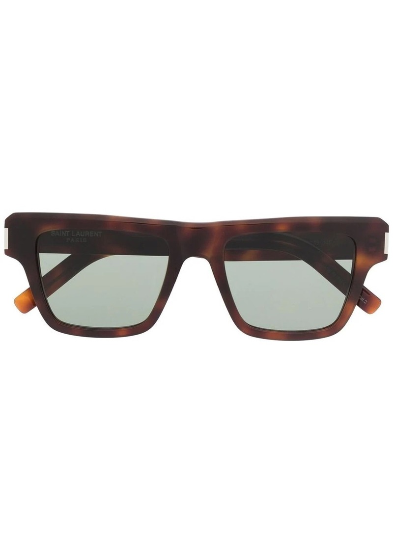 Yves Saint Laurent tortoiseshell-effect square-frame sunglasses
