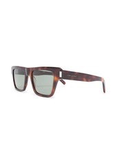 Yves Saint Laurent tortoiseshell-effect square-frame sunglasses